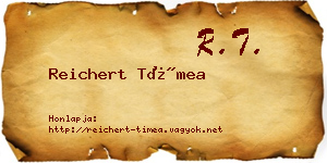 Reichert Tímea névjegykártya